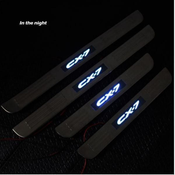 Mazda CX7 Scuff Plates with LED2